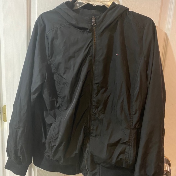 tommy hilfiger reversible leather jacket